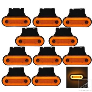 10個/4個 12V-24V トラックサイドマーカーライト LEDトレーラーライト リフレクター バンクリアランスライト スカニア用 DAFトラック用 いすゞ用 部品 カス