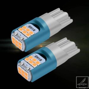 2個 新T10 W5W WY5W 超高輝度LED車クリアランスライトオートウェッジターンサイドバルブインテリア読書ドームランプ12V 部品 カスタムパーツ アクセサリー