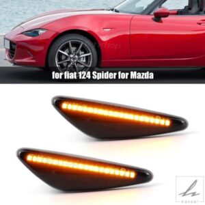 点滅LEDサイドフェンダーダイナミックウィンカーライトマーカーランプ マツダ ミアータ MX5 ND RX-8 6 アテンザ GH 2008-2012 5 プレマシー CW用 部品 カス
