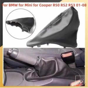 滑り止めパーキングハンドブレーキゲートルカバーハンドブレーキグリップ BMW MINI COOPER R50 R52 R53 2001-2008用 カーパーツの交換 部品 カスタムパーツ