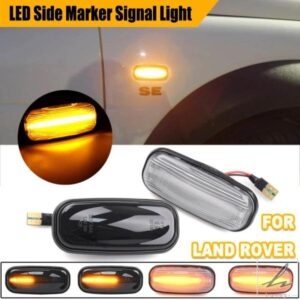 ランドローバー ディフェンダー TD5 98-15 フリーランダー 1 02-05 ディスカバリー 2 99-04用 LED サイドマーカーランプ ウィンカーインジケーターライト 2