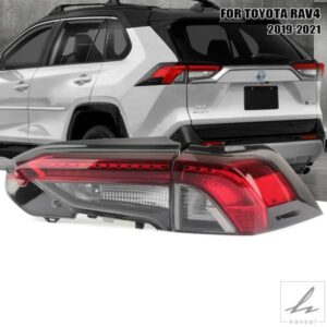 TOYOTA RAV4 2019 - 21用 左/右側テールランプ リアテールライト ブレーキランプ付き 部品 カスタムパーツ アクセサリー