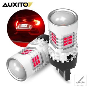 OXILAM 2個 超高輝度 7443 LED レッド CANBUS T20 W21/5W 7440 W21W WY21W LEDバルブ ウィンカーライト DRL ブレーキテールランプ 部品 カスタムパーツ