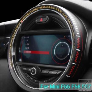 車用中央制御スクリーン装飾リング JCW カスタムフレーム BMW MINI ONE COOPER S JCW F55 F56 F57 内装アクセサリー 部品 カスタムパーツ アクセサリー