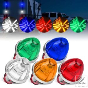 大きなスイカのクリアランスランプ LEDマーカーライト テールライト ハザード表示灯 トラック トレーラー キャラバン バス 大型トラック 12V 24V用 部品 カ
