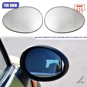 左＆右ブルー車側バックミラーガラスレンズ式 BMW MINI ONE/COOPER COUNTRYMAN R55 R56 R57 R58 R59 R60 R61用 部品 カスタムパーツ アクセサリー