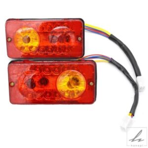 電動三輪車用 12V DC LED リアテールライト ブレーキ ウィンカー リバースランプ 1個 部品 カスタムパーツ アクセサリー